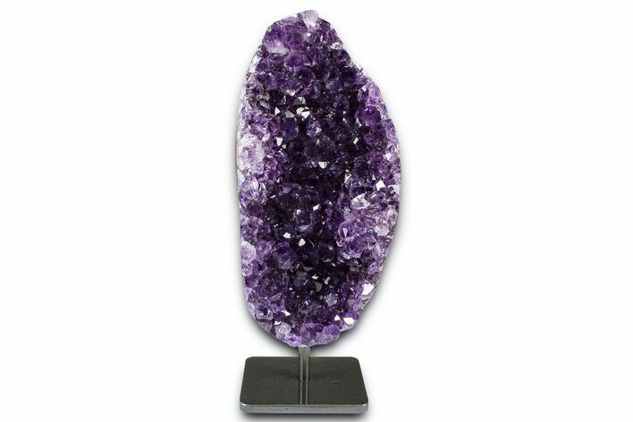 Purple Amethyst Geode On Metal Stand - Uruguay #368770